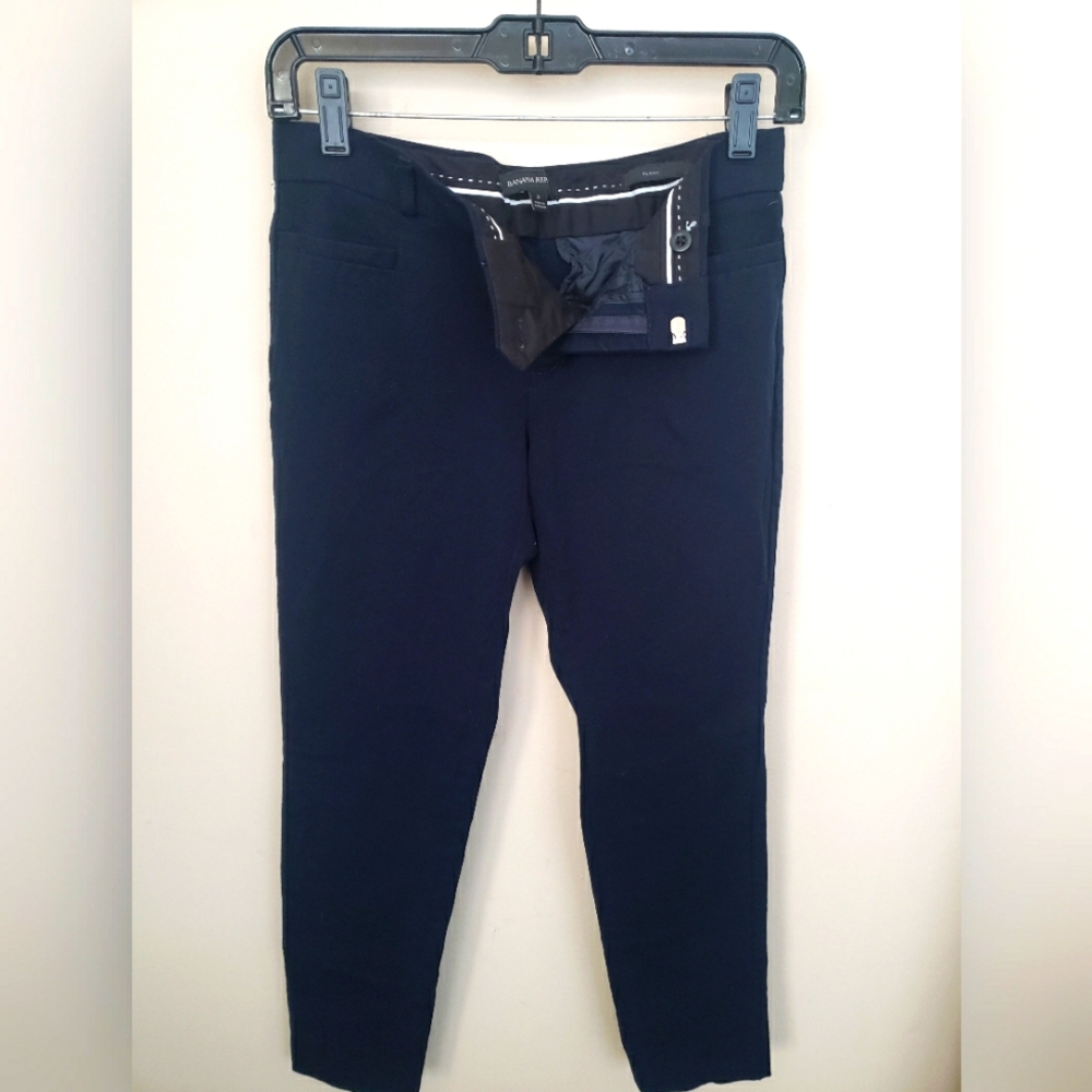Banana Republic Navy Sloan Curvy Pant size 2